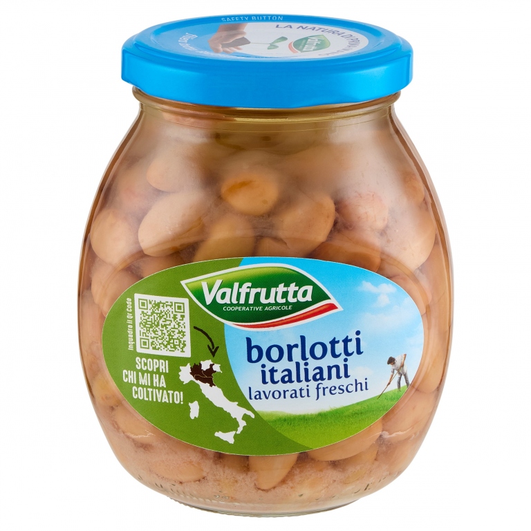 FAGIOLI BORLOTTI VALFRUTTA VETRO GR.370           