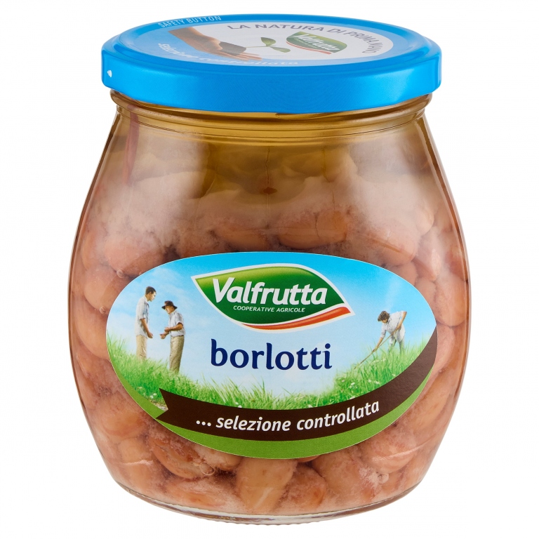 FAGIOLI BORLOTTI VALFRUTTA VETRO GR.580           