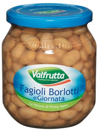 FAGIOLI BORLOTTI VALFRUTTA VETRO GR.580           