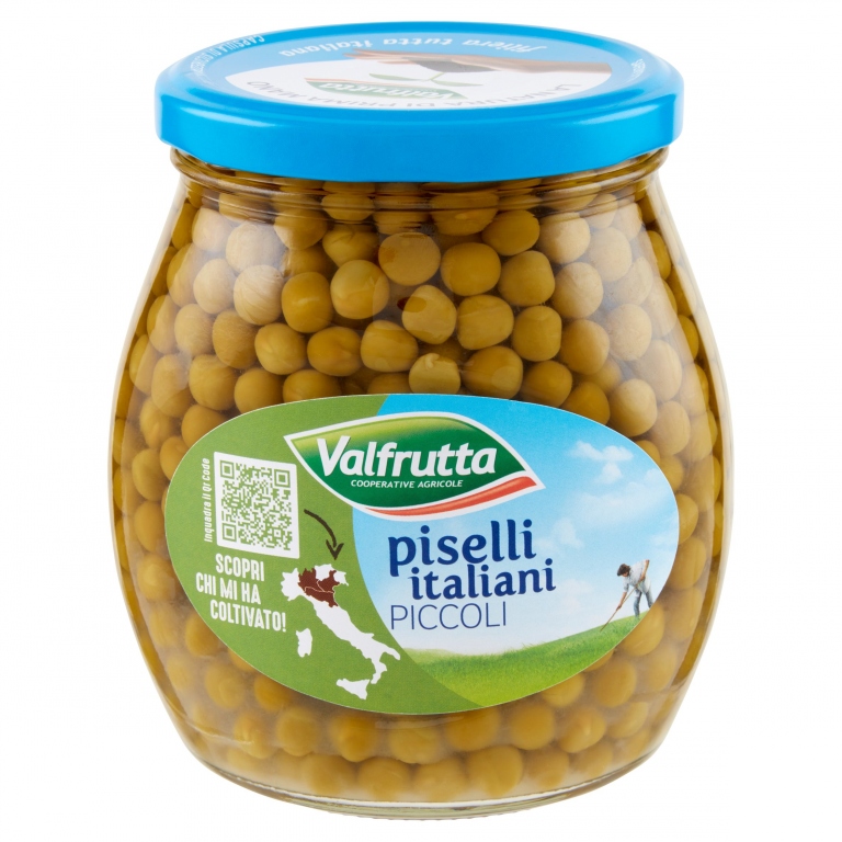 PISELLI PICCOLI VALFRUTTA VETRO GR.580            