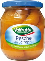 PESCHE VALFRUTTA SCIR.VETRO GR.580                