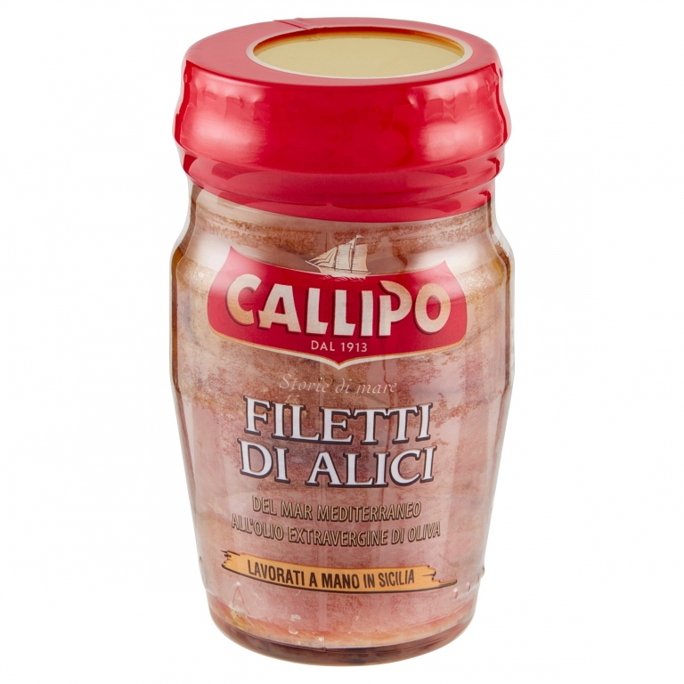 FILETTI DI ALICI CALLIPO GR.75 EVO VASO VETRO     