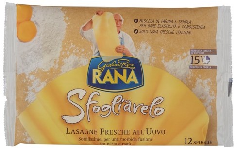 RANA SFOGLIAVELO LASAGNE ALL'UOVO GR.250          