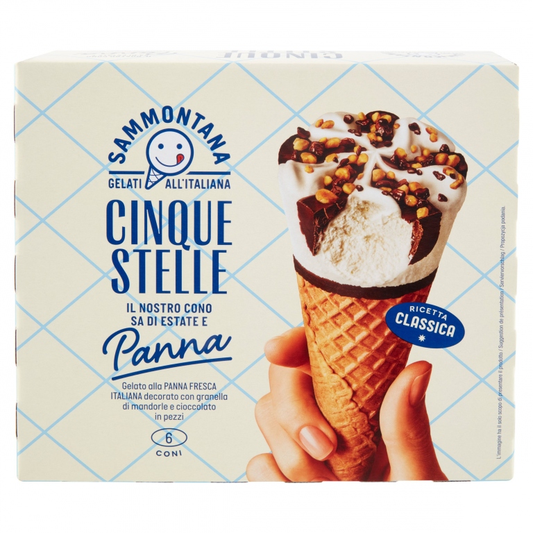 SAMMONTANA 6 CONO CINQUE STELLE PANNA G450        
