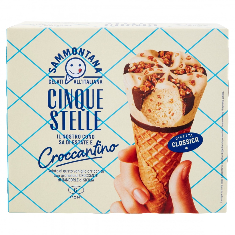 SAMMONTANA 6 CONO CINQUE STELLE CROCCANTINO G450  