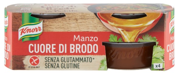 DADI KNORR CUORE DI BRODO MANZO GR28X4            