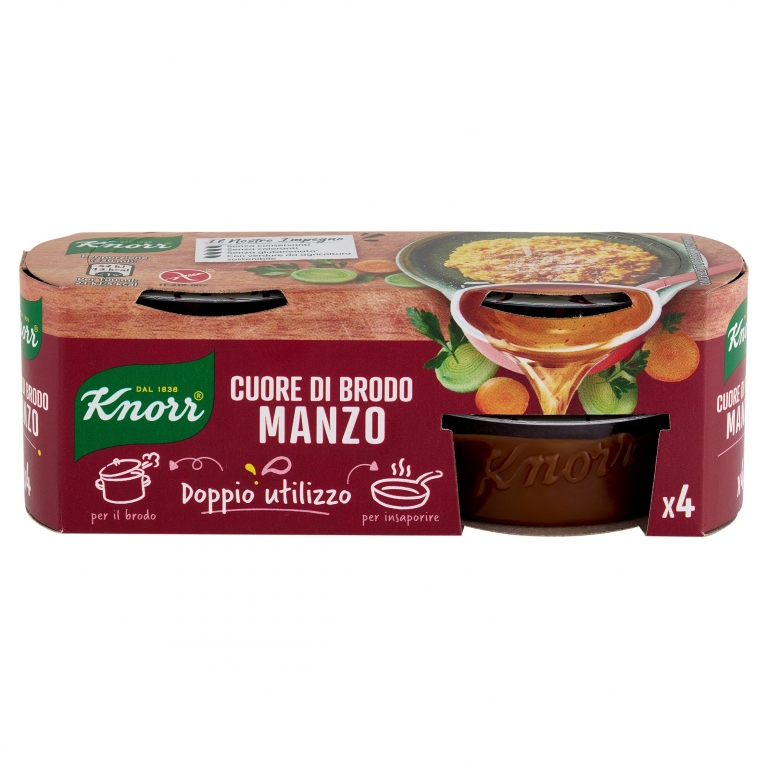DADI KNORR CUORE DI BRODO MANZO GR28X4            