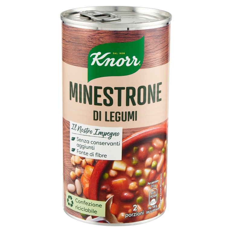 KNORR MINESTRONE LEGUMI GR.500 LATTINA            