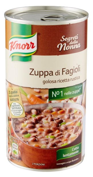 KNORR ZUPPA FAGIOLI GR.500 LATTINA                