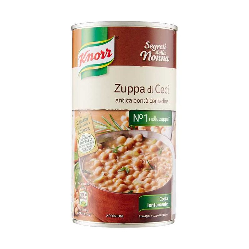 KNORR ZUPPA DI CECI GR.500 LATTINA                