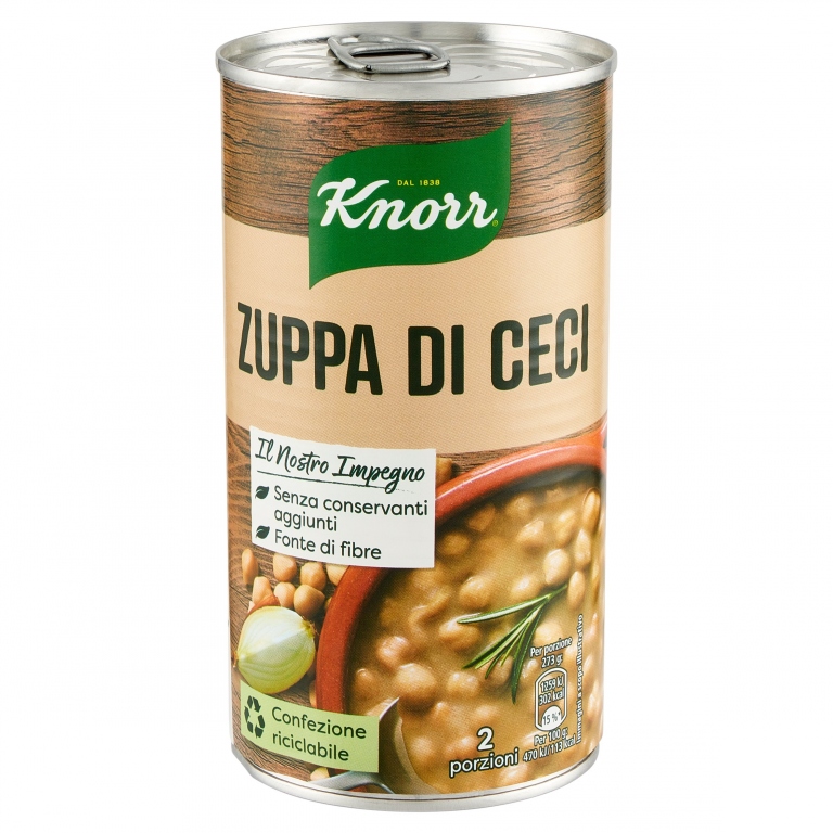 KNORR ZUPPA DI CECI GR.500 LATTINA                
