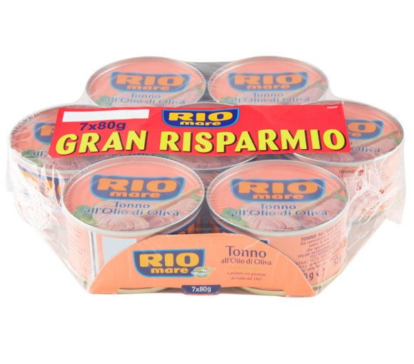 TONNO RIO MARE O.O. GR.80X7 MEGASCORTA            