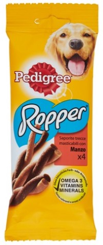 PEDIGREE ROPPER MANZO SNACK CANE GR.70            