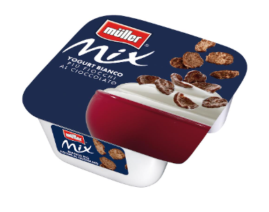 YOGURT MULLER MIX FIOCCHI DI CIOCCOLATO GR.150    