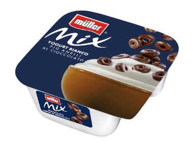 YOGURT MULLER MIX ANELLI DI CIOCCOLATO GR.150     