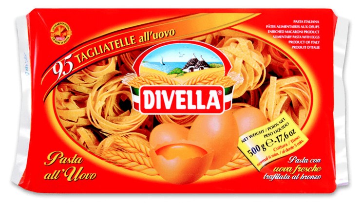 PASTA DIVELLA NIDI UOVO N.95 TAGLIAT.GR500        