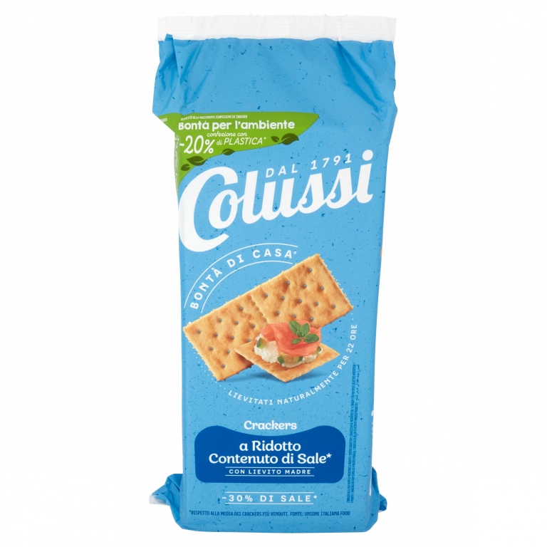 CRACKERS COLUSSI NON SALATI GR.500                