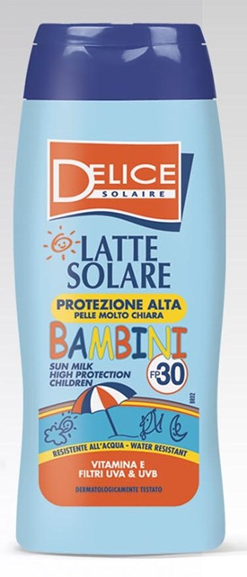 DELICE LATTE SOLARE BAMBINI SFP30 ML.250          