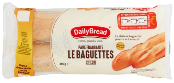 BAGUETTE PRECOTTE DAILY BREAD GR.300              