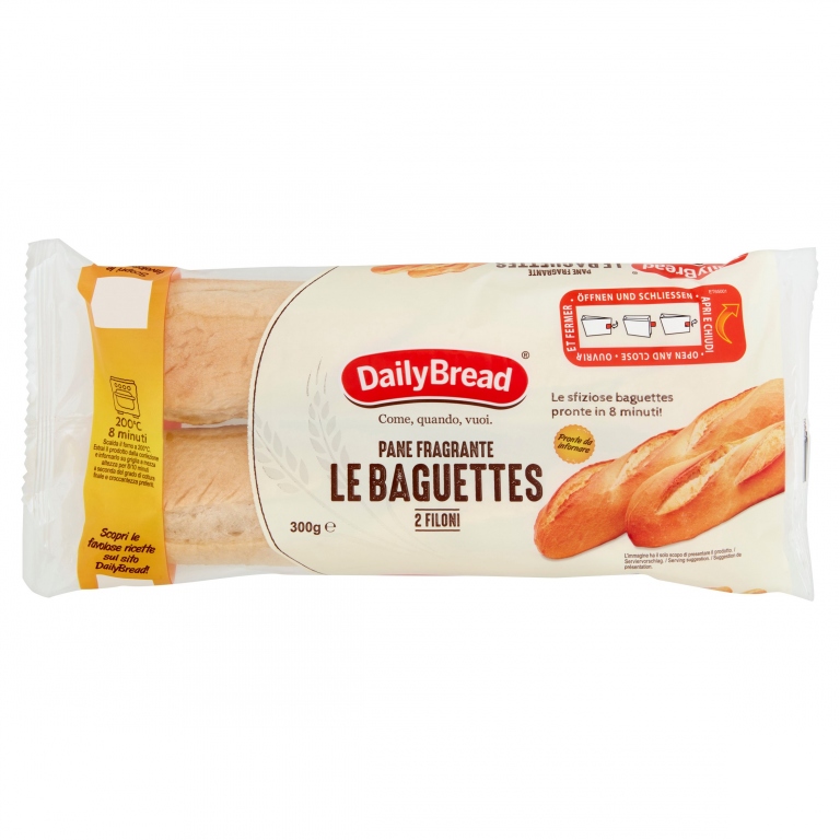 BAGUETTE PRECOTTE DAILY BREAD GR.300              