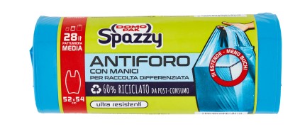 SACC.NETT.DOMOPAK SPAZZY LT.28 PZ.20 C/M ANTIF.BLU