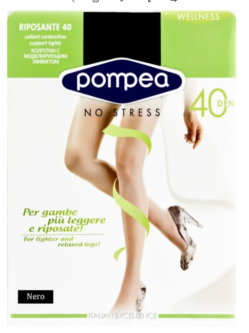 POMPEA COL.RIPOS. 40 NERO XL                      