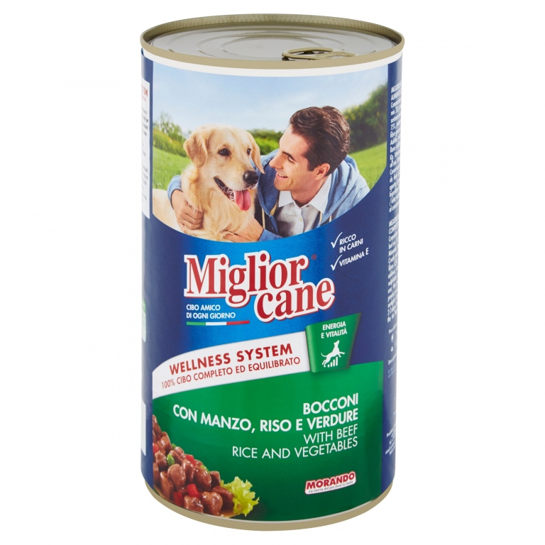 MORANDO CANE LATTINA KG.1,25 MANZO/RISO/VERDURE   