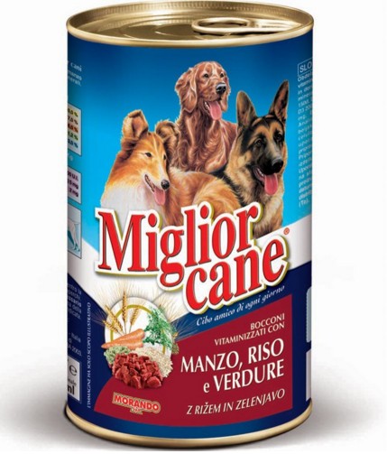 MORANDO CANE LATTINA KG.1,25 MANZO/RISO/VERDURE   