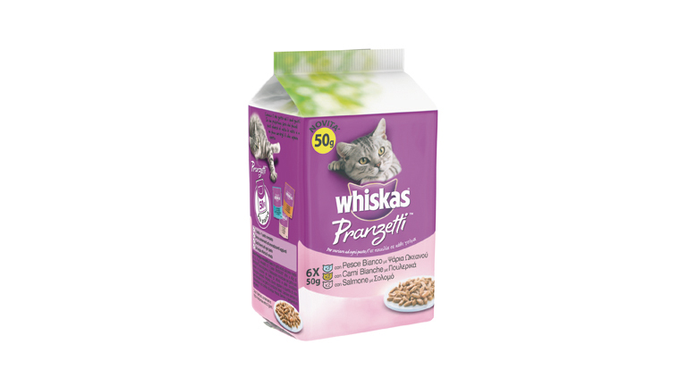 WHISKAS PRANZETTI  CARNI MISTE IN SALSA 1+ 50GR.X6