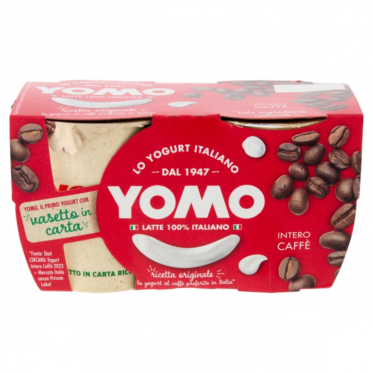 YOGURT YOMO 100% NATURALE CAFFE GR.125X2 INTERO   