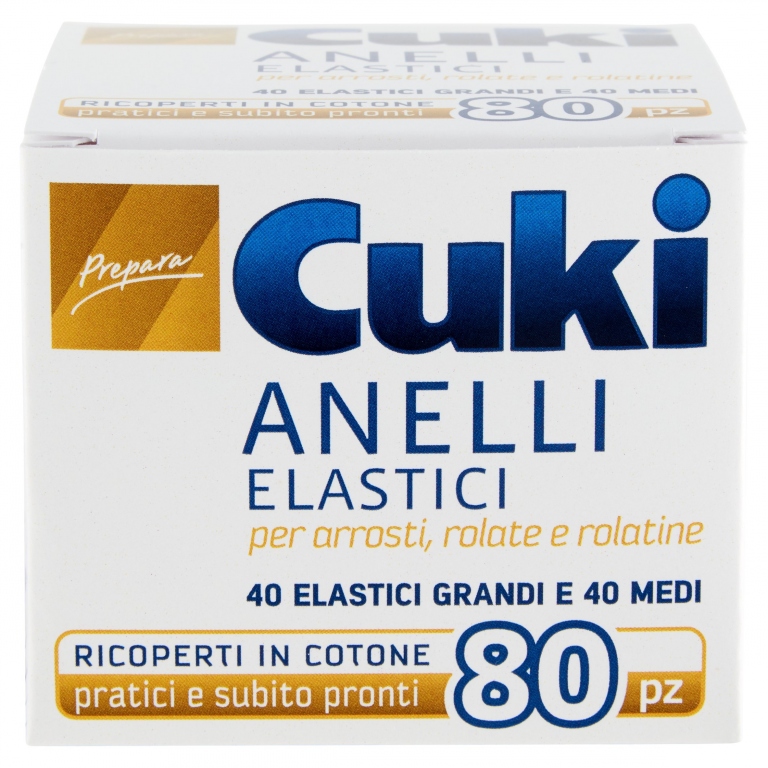 CUKI ANELLI ELASTICI PER ARROSTI PZ.80            