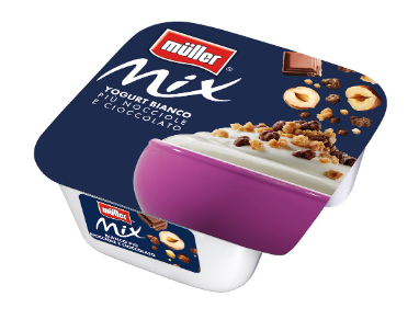 YOGURT MULLER MIX NOCCIOLE E CIOCCOLATO GR.150    