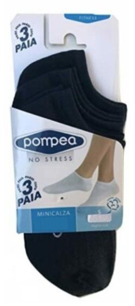 POMPEA MINICALZA COTONE LUI X3 BLU 39/42          