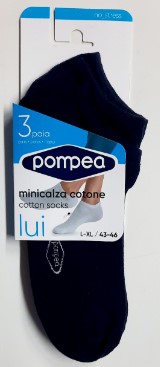 POMPEA MINICALZA COTONE LUI X3 COLOR.43/46 L/XL   