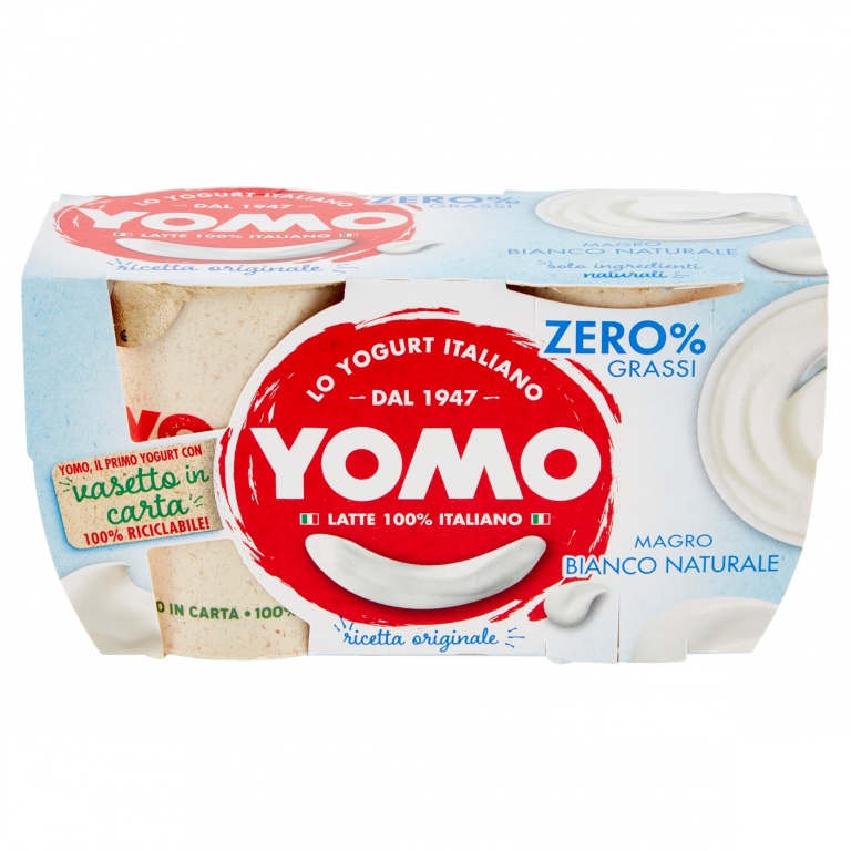 YOGURT YOMO 100% NATURALE 0,1% BIANCO GR.125X2    