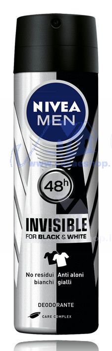 DEO NIVEA FOR MEN SPRAY BLACK&WHITE INV. ML.150   