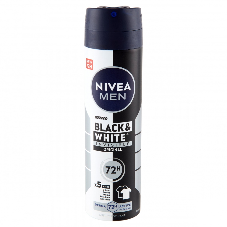 DEO NIVEA FOR MEN SPRAY BLACK&WHITE INV. ML.150   