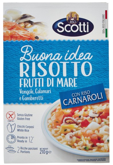 RISOTTO SCOTTI FRUTTI DI MARE GR.210              