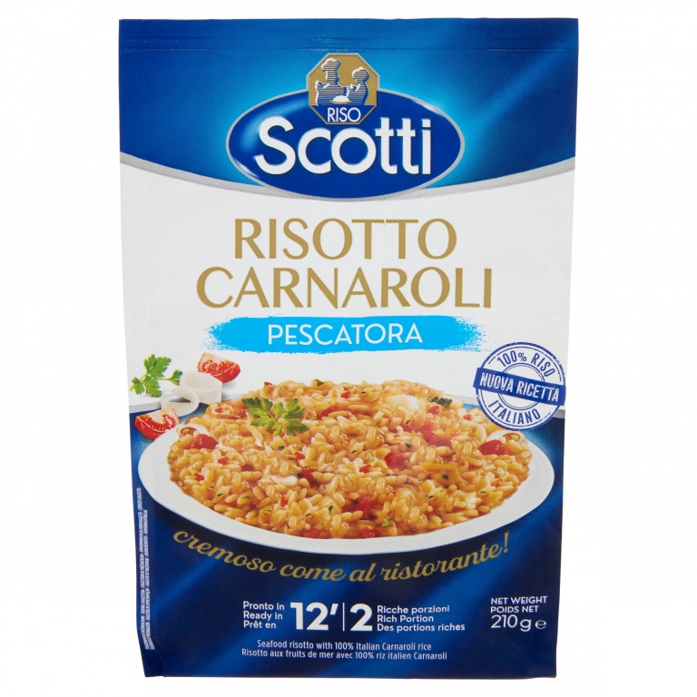 RISOTTO SCOTTI FRUTTI DI MARE GR.210              