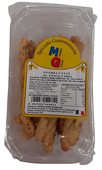 TARALLI INTR.AL FINOCCHIO GR.350 MASSIMO GIORNO   