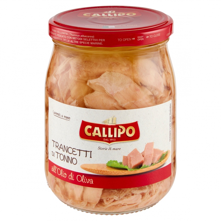 TRANCETTI DI TONNO CALLIPO GR.550 VETRO           