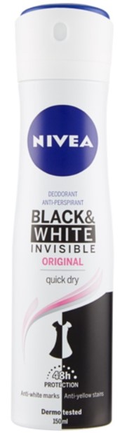 DEO NIVEA SPRAY BLACK&WHITE ORIGINAL ML.150       