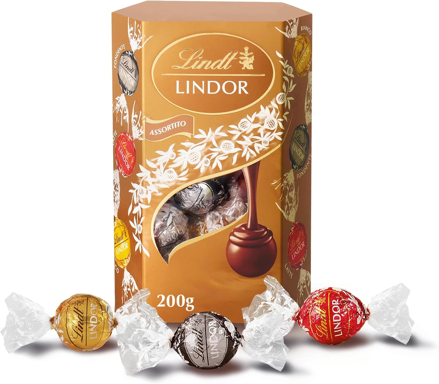 LINDT CORNET LINDOR ASSORT.GR.200                 
