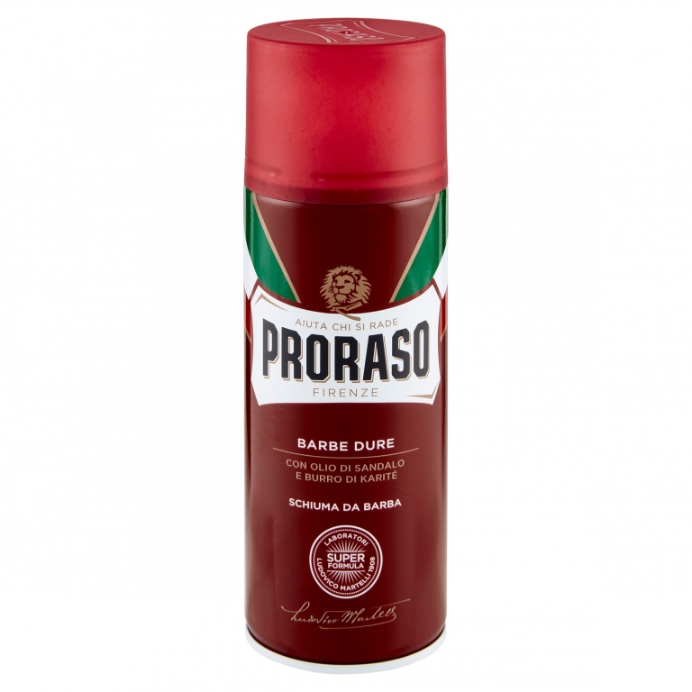 PRORASO SCHIUMA BARBE DURE ML.400                 