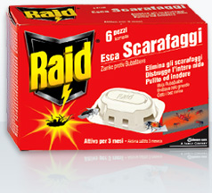 RAID ESCA SCARAFAGGI 6 PEZZI                      