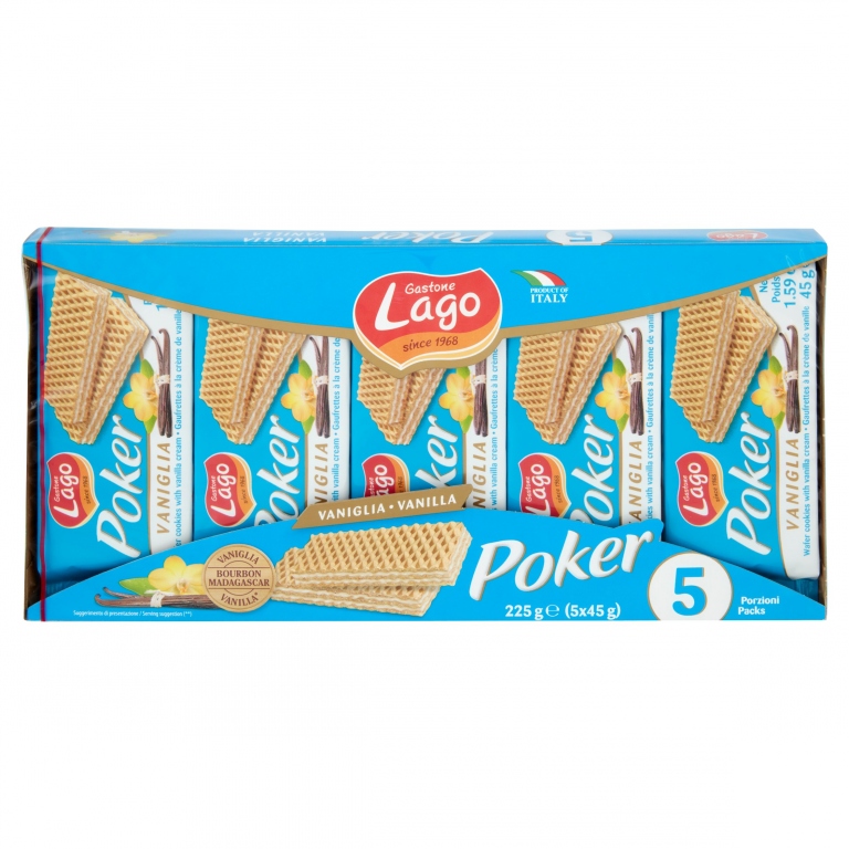 WAFER LAGO POKER GR45X5(GR.225)VANIGLIA           