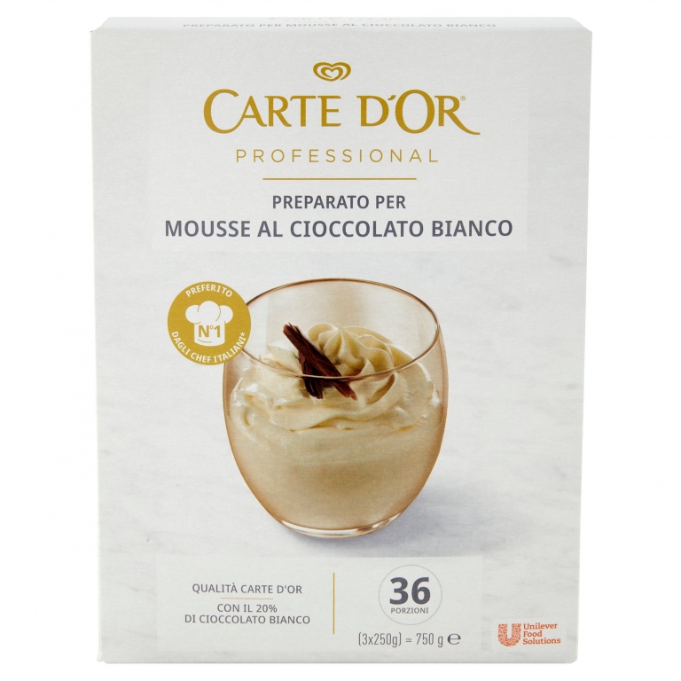 MOUS CHOCO BIANCO 6X3X250 BOX                     