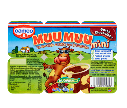CAMEO MUU MUU MINI CIOCCOLATO 6X50                