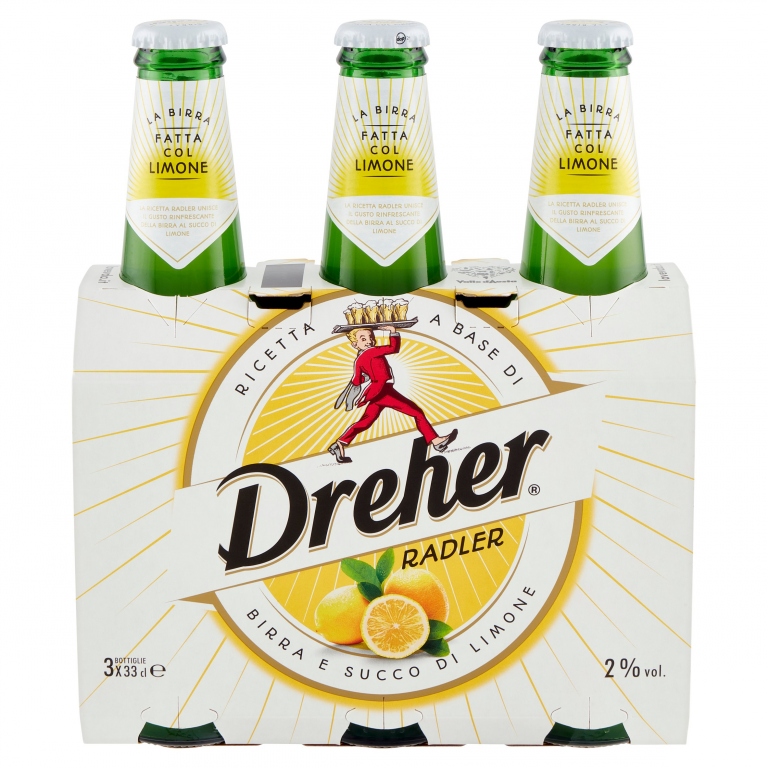 BIRRA DREHER LEMON CL.33X3                        