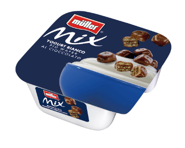 YOGURT MULLER MIX WAFER AL CIOCCOLATO GR.150      